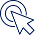 Icon of a cursor clicking