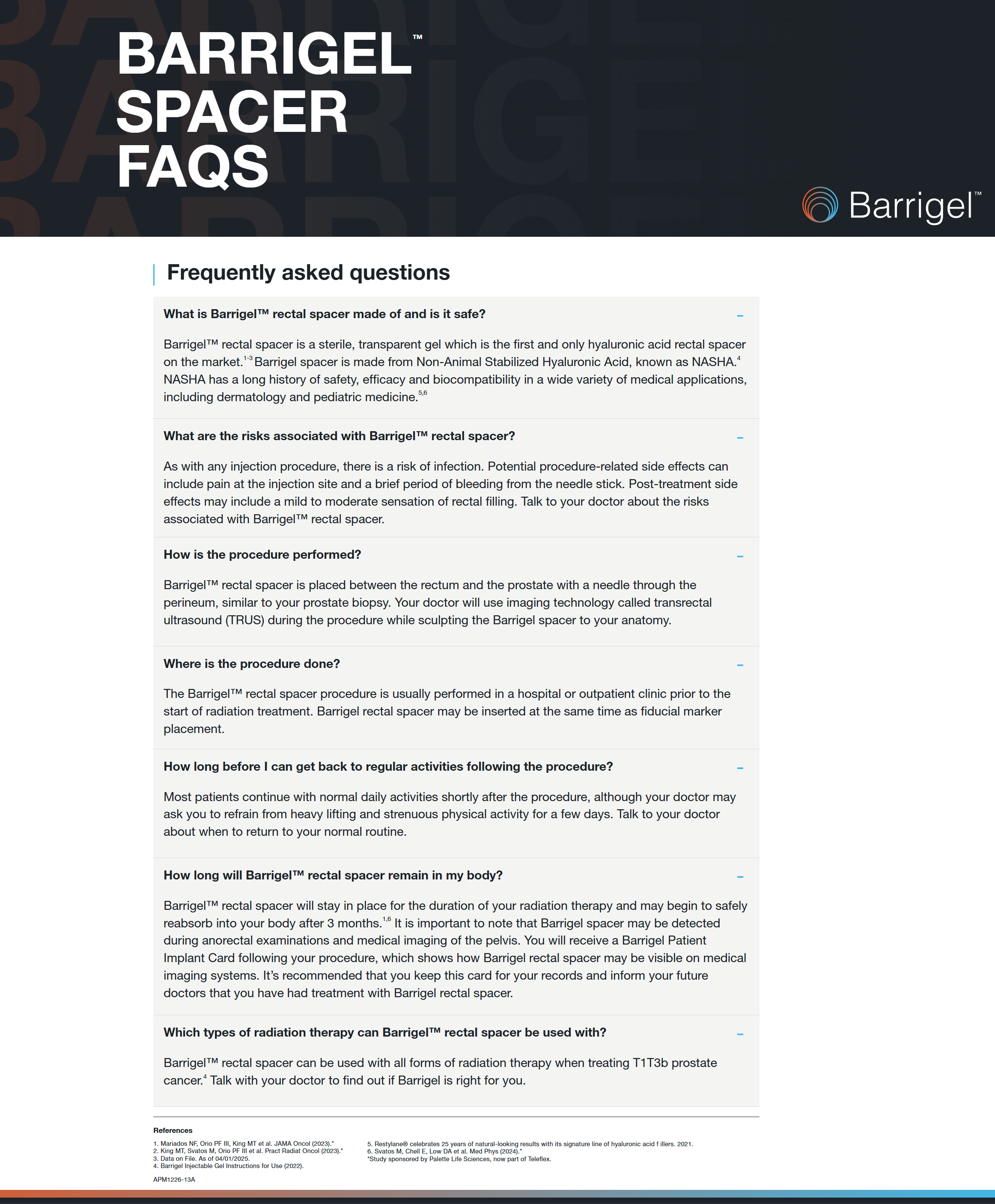 Barrigel patient FAQs - thumbnail
