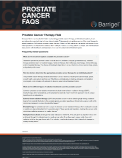 Prostate Cancer Radiation FAQs - Thumbnail